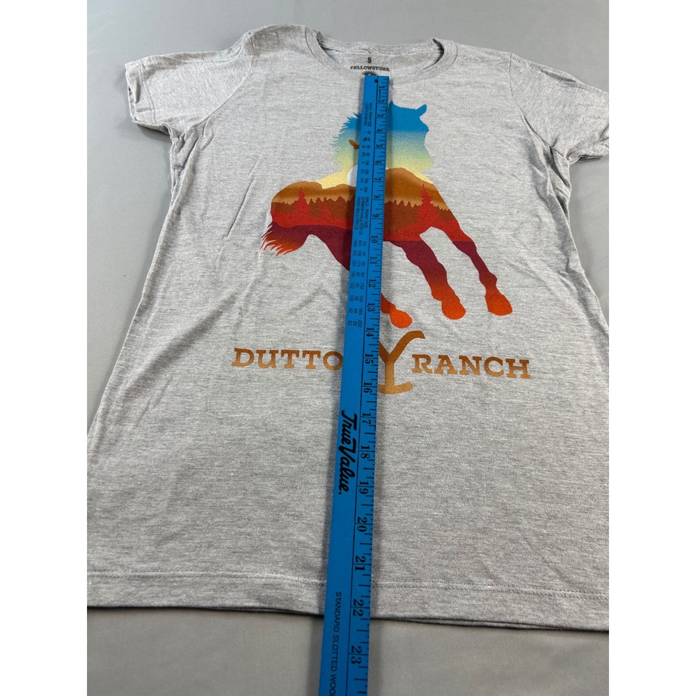 Yellowstone Dutton Ranch Horse Graphic T-Shirt Gray Small Paramount Network Tee - Picture 7 of 8